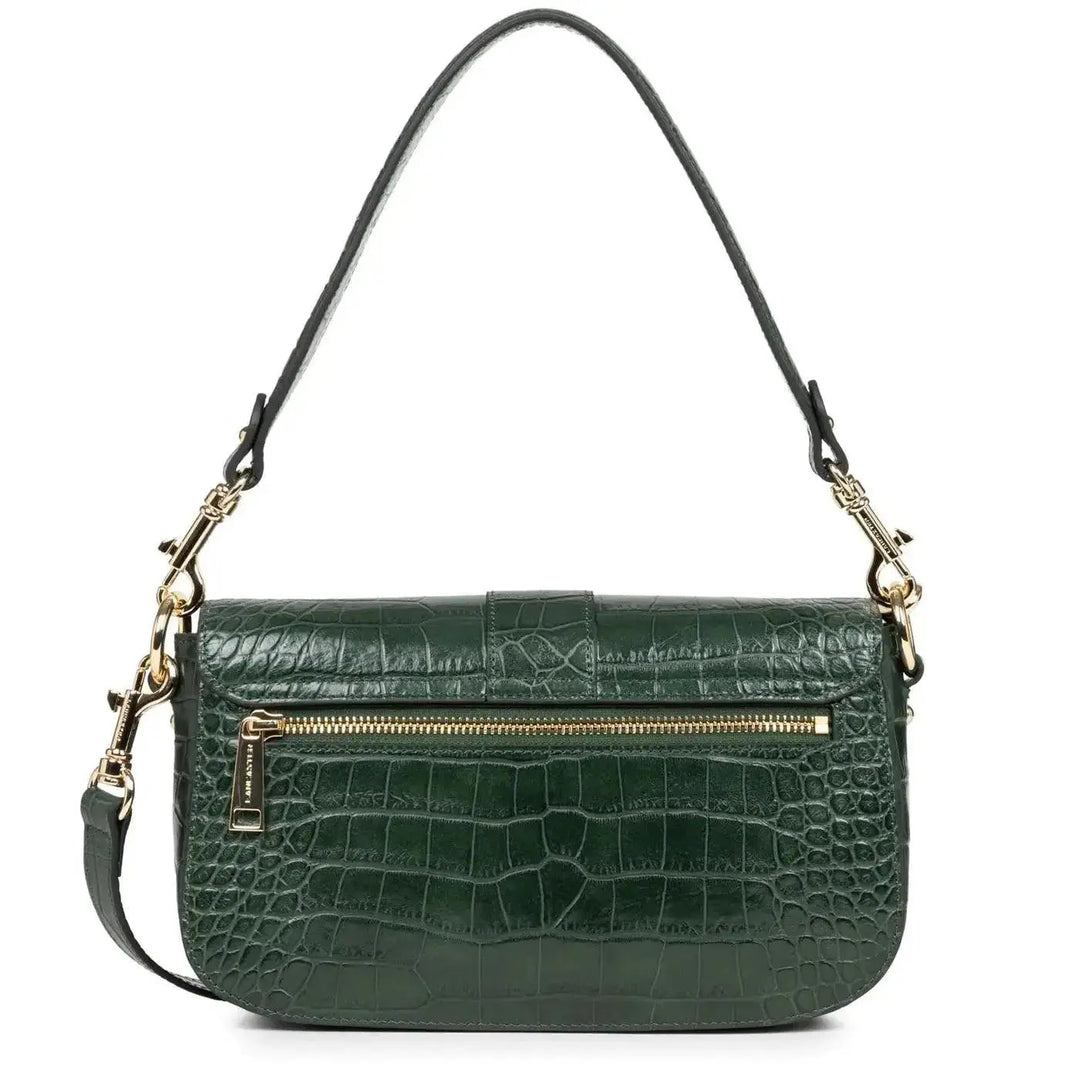 Sac Baguette Lancaster Exotic Croco CN 524-96 - Sac Baguette Lancaster Exotic Croco CN 524-96 - Carmin Melisac -Reims