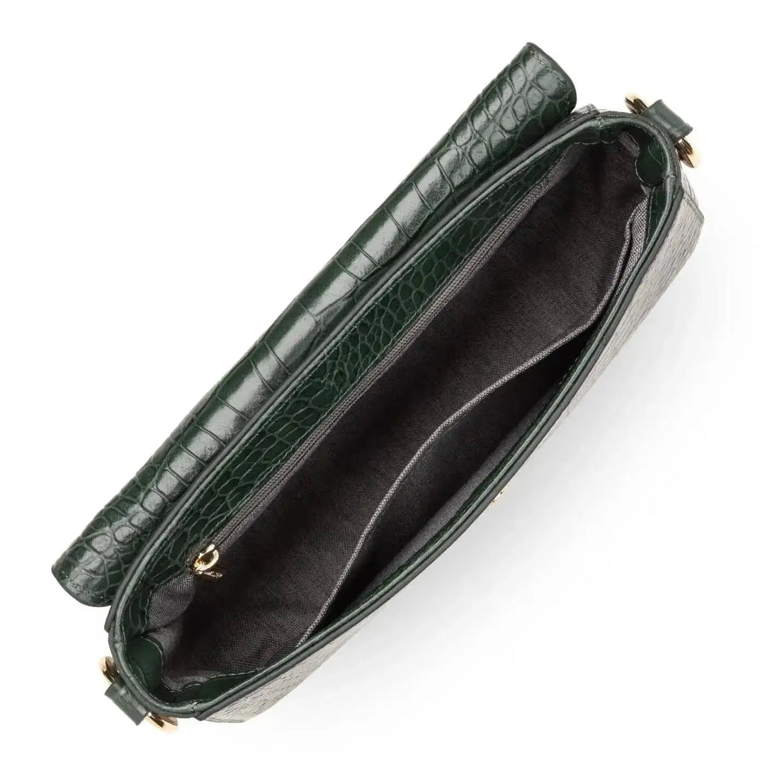 Sac Baguette Lancaster Exotic Croco CN 524-96 - Sac Baguette Lancaster Exotic Croco CN 524-96 - Carmin Melisac -Reims