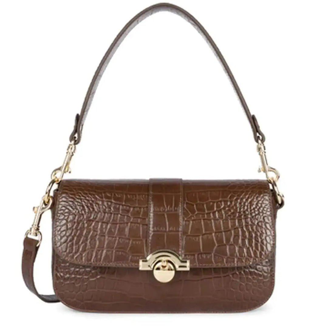 Sac Baguette Lancaster Exotic Croco CN 524-96 - Sac Baguette Lancaster Exotic Croco CN 524-96 - Vison Melisac -Reims