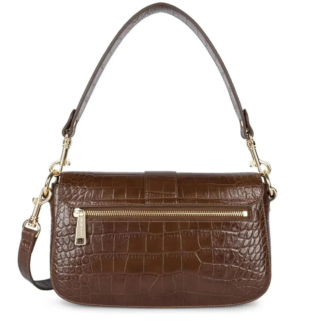 Sac Baguette Lancaster Exotic Croco CN 524-96 - Sac Baguette Lancaster Exotic Croco CN 524-96 - Carmin Melisac -Reims