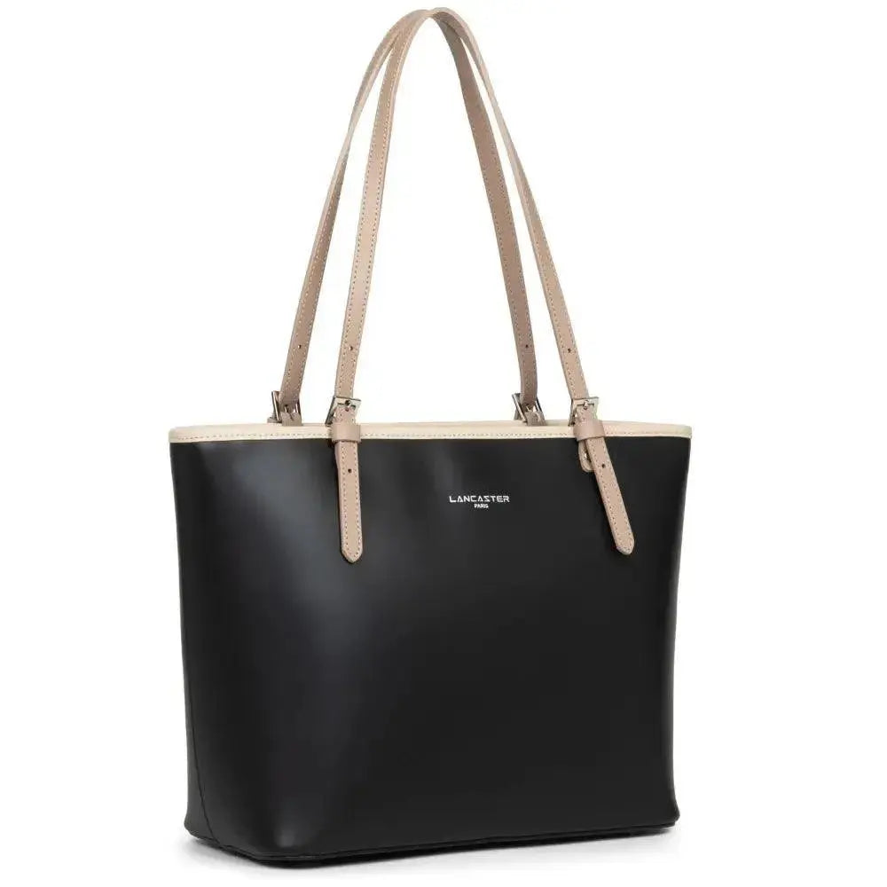 Sac Cabas Lancaster Smooth 437-07 - Sac Cabas Lancaster Smooth 437-07 - Noir Melisac -Reims