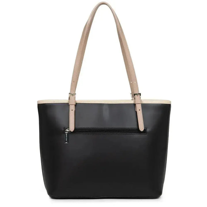 Sac Cabas Lancaster Smooth 437-07 - Sac Cabas Lancaster Smooth 437-07 - Noir Melisac -Reims