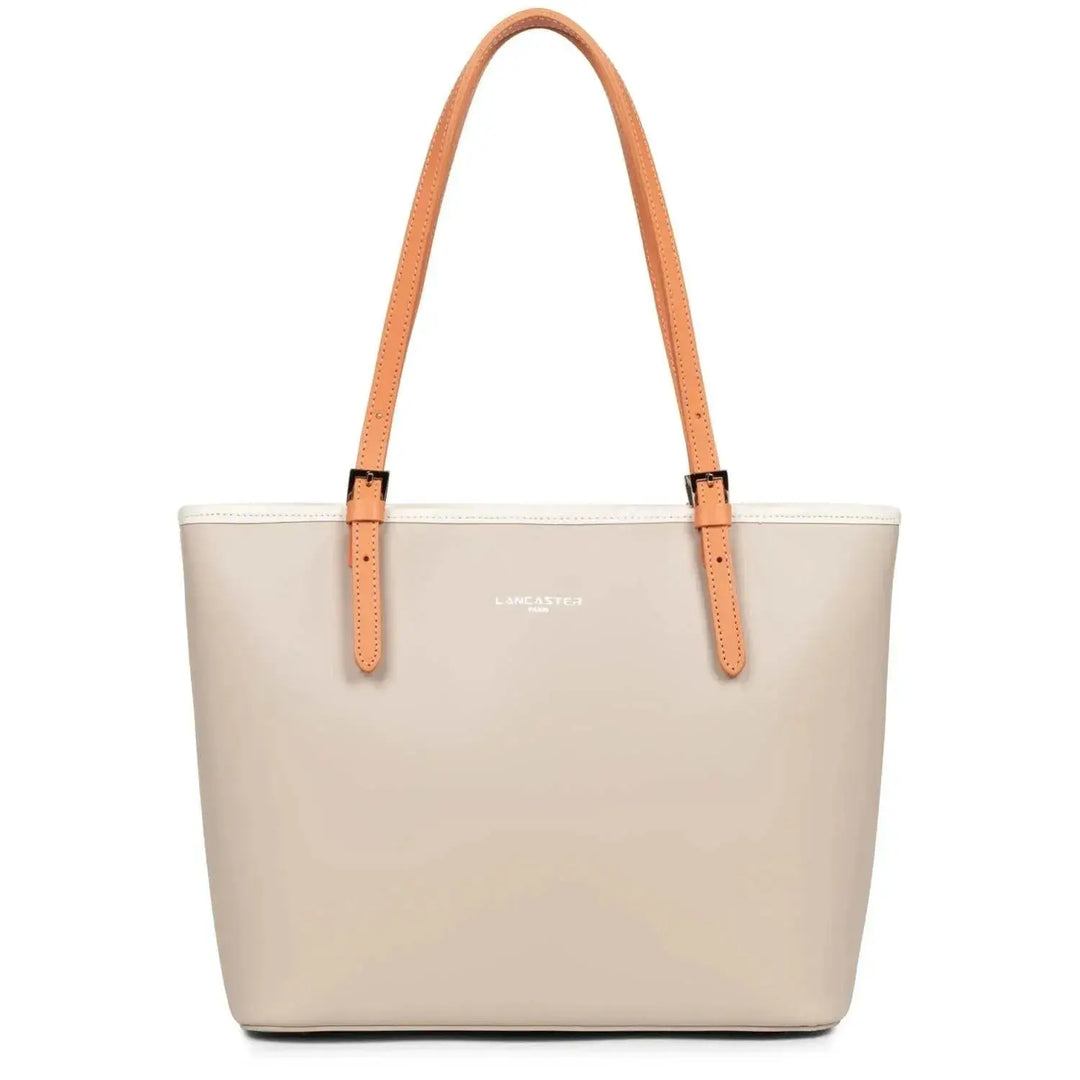 Sac Cabas Lancaster Smooth 437-07 - Sac Cabas Lancaster Smooth 437-07 - Galet rosé - Ecru - Passion Melisac -Reims