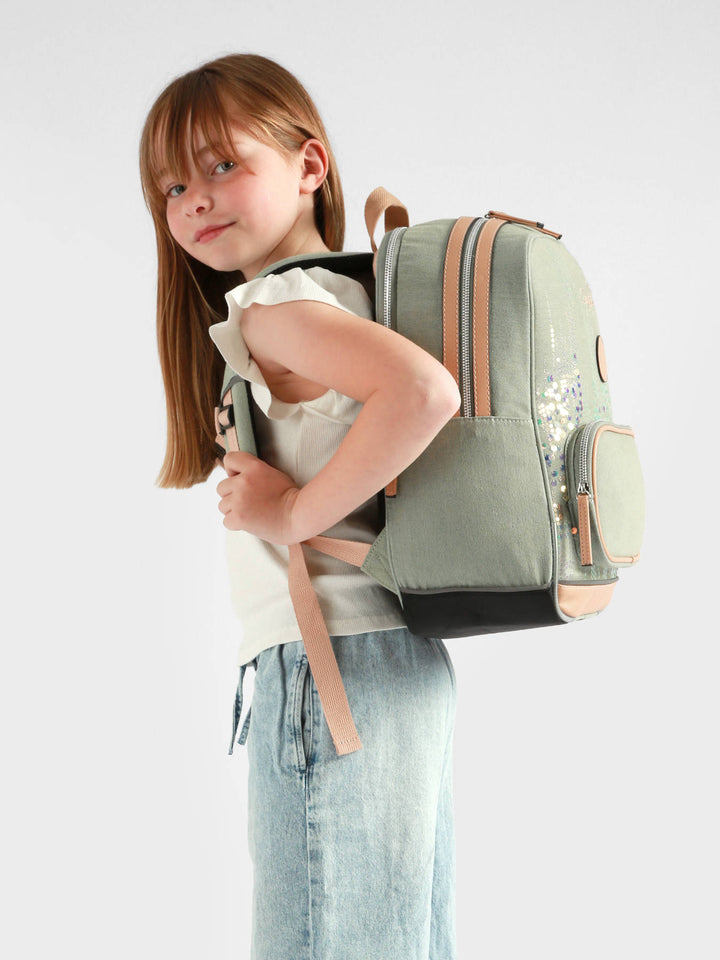 Sac à dos scolaire pour filles Caméléon 2C Vintage Fantasy - Melisac
