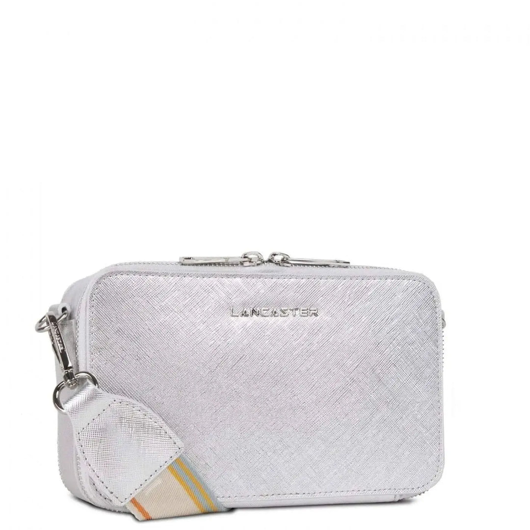 Sac bandoulière Lancaster Saffiano Signature 527-31 - Sac bandoulière Lancaster Saffiano Signature 527-31 - Noir/Champagne/Ivoire Melisac -Reims