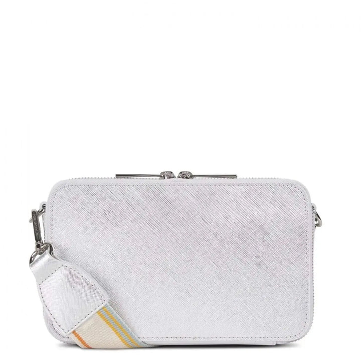 Sac bandoulière Lancaster Saffiano Signature 527-31 - Sac bandoulière Lancaster Saffiano Signature 527-31 - Noir/Champagne/Ivoire Melisac -Reims