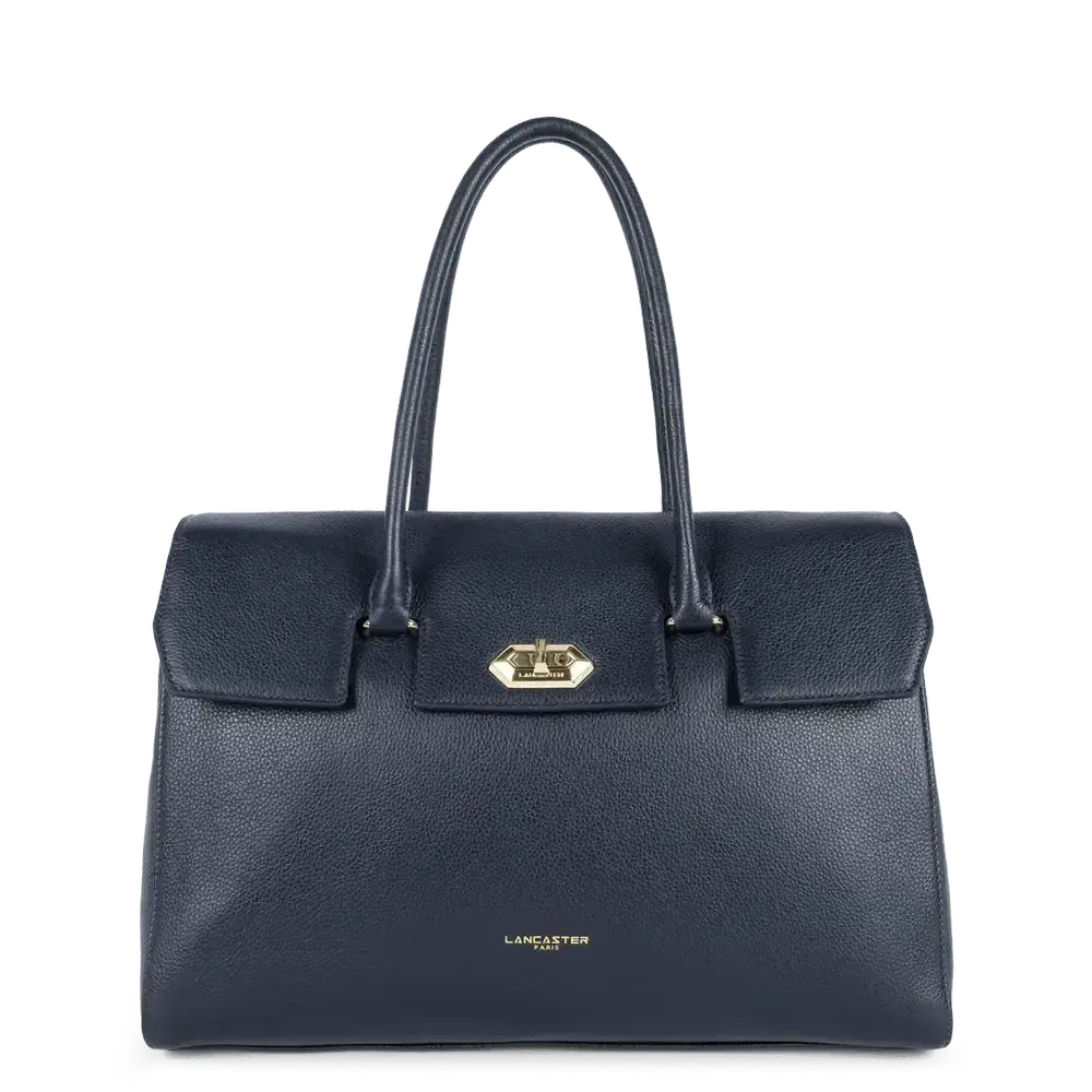 Sac cabas Lancaster Foulonné Milano 547-57 - Sac cabas Lancaster Foulonné Milano 547-57 - Bleu Foncé Melisac -Reims