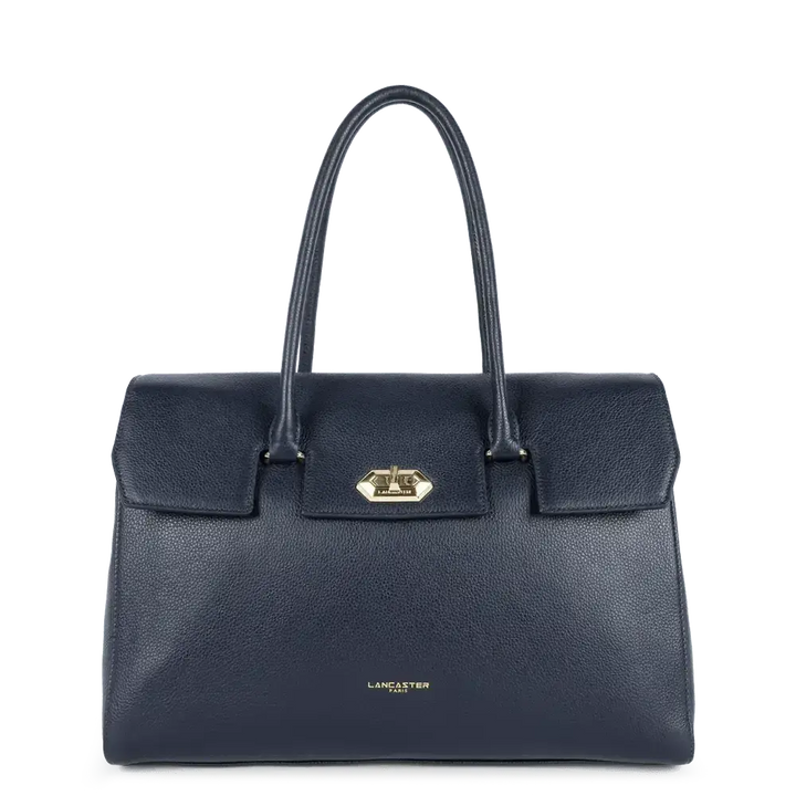 Sac cabas Lancaster Foulonné Milano 547-57 - Sac cabas Lancaster Foulonné Milano 547-57 - Bleu Foncé Melisac -Reims