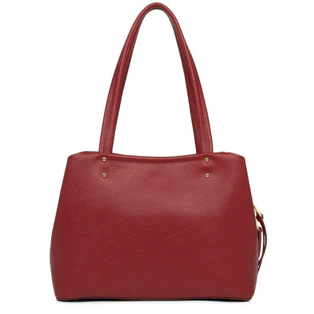 Sac cabas Lancaster Foulonne Double 470-47 - Sac cabas Lancaster Foulonne Double 470-47 - Carmin/Blush Melisac -Reims