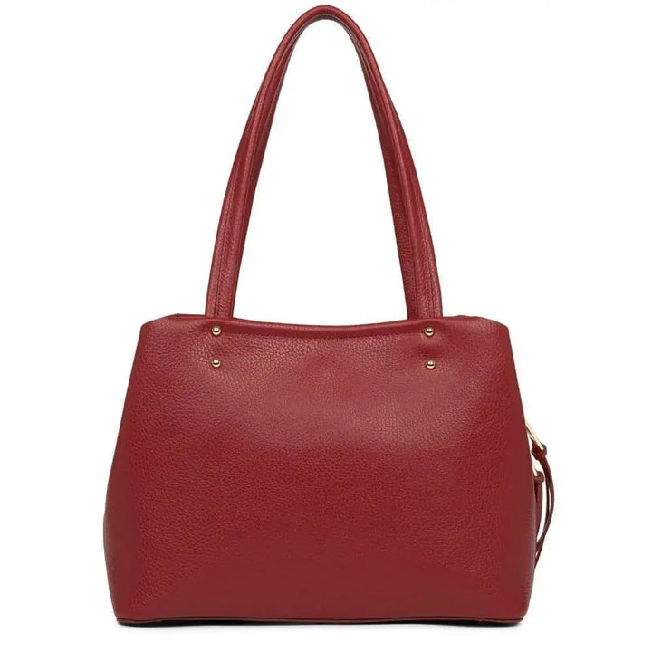 Sac cabas Lancaster Foulonne Double 470-47 - Sac cabas Lancaster Foulonne Double 470-47 - Carmin/Blush Melisac -Reims