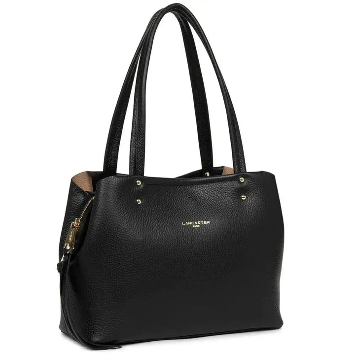 Sac cabas Lancaster Foulonne Double 470-47 - Sac cabas Lancaster Foulonne Double 470-47 - Carmin/Blush Melisac -Reims