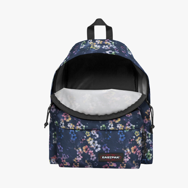 Sac à dos Padded Pak'r bleu  fleuri pour filles au collège Eastpak