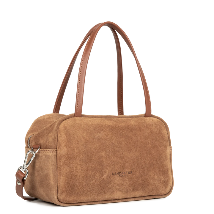 Sac à main en velours camel Suede IT  Lancaster 480-088 
