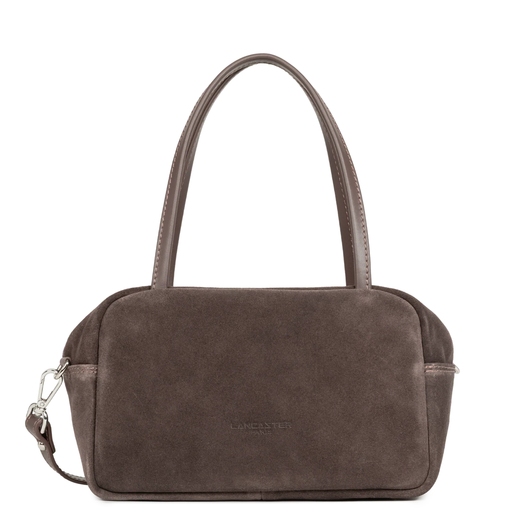Sac à main en velours marron Suede IT  Lancaster 480-088 