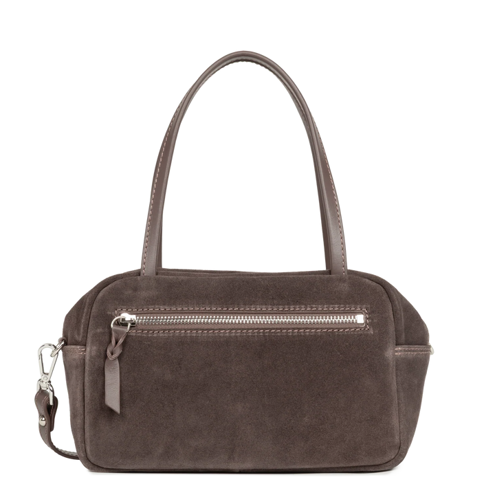 Sac à main en velours marron Suede IT  Lancaster 480-088 