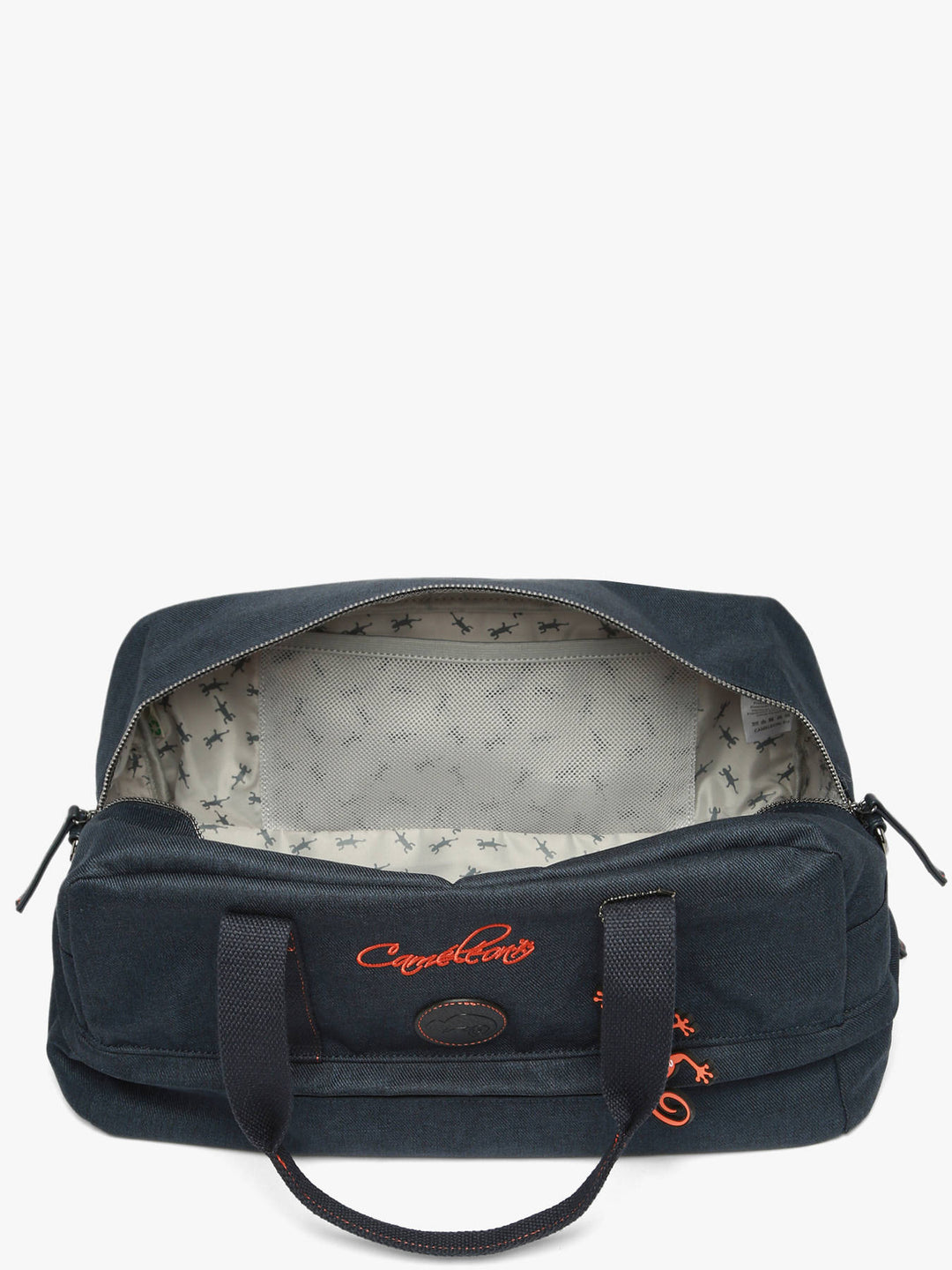 Sac de sport enfant pour garçon Caméléon Vintage Urban Navy Orange - Melisac