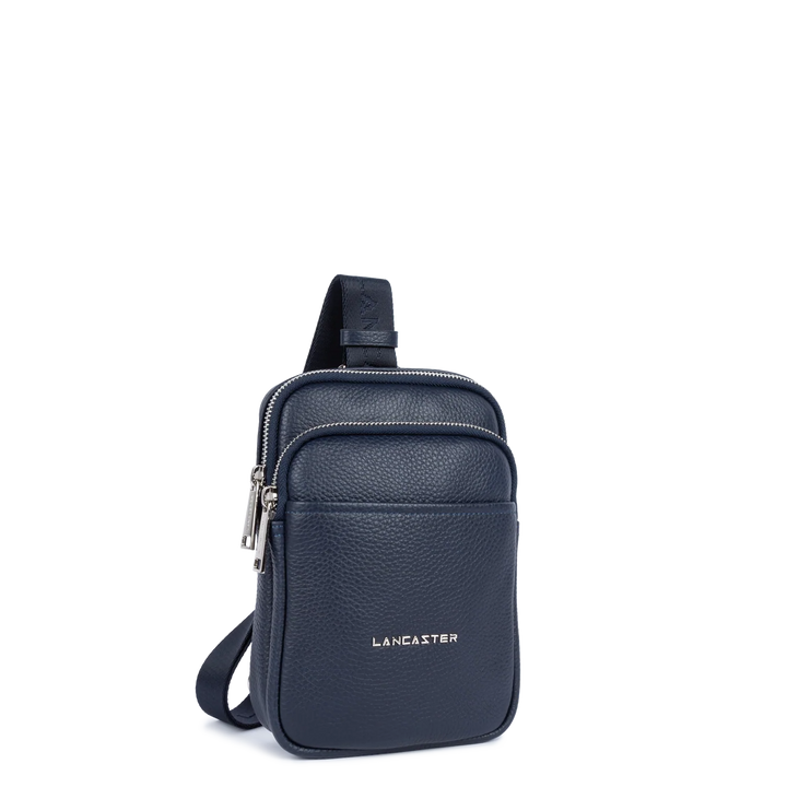 Sacoche en cuir bleu Lancaster 370-037 pour hommes