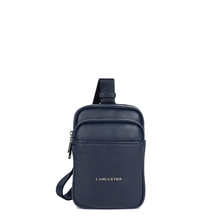 Sacoche en cuir bleu Lancaster 370-037 pour hommes