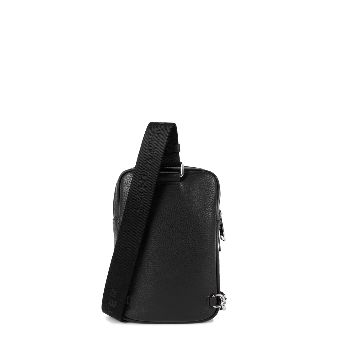 Sacoche en cuir noir Lancaster 370-037 pour hommes