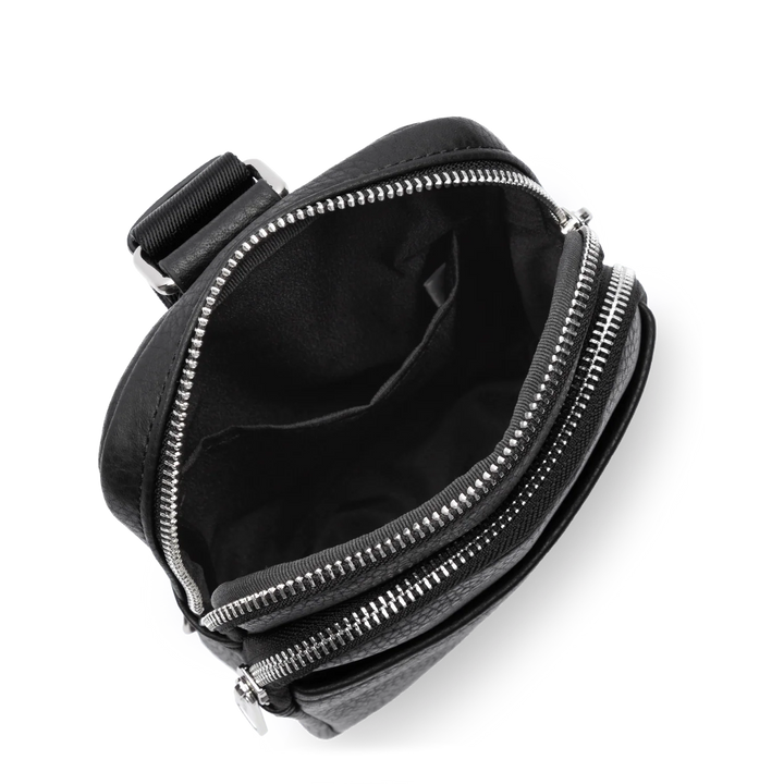 Sacoche en cuir noir Lancaster 370-037 pour hommes