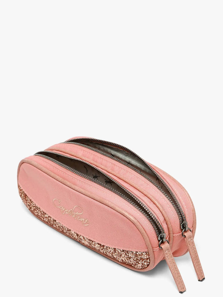 Trousse d'école à deux compartiments pour filles Vintage Urban Caméléon - Melisac