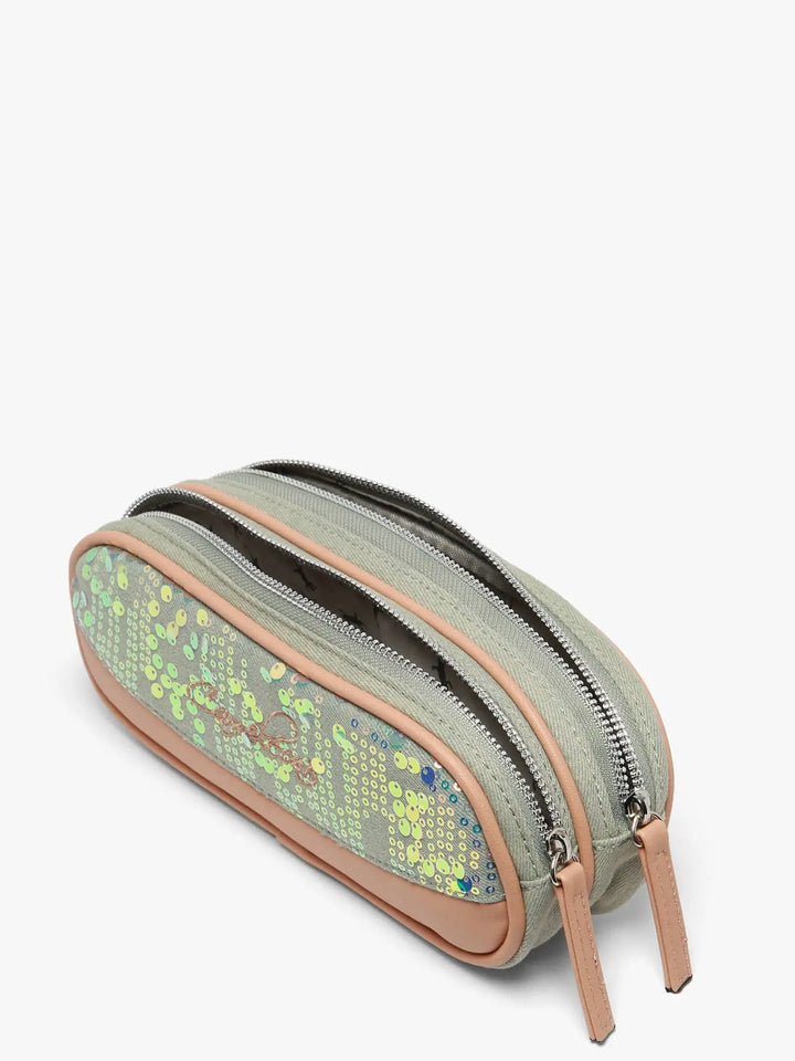 Trousse d'école à deux compartiments pour filles Vintage Urban Caméléon - Melisac