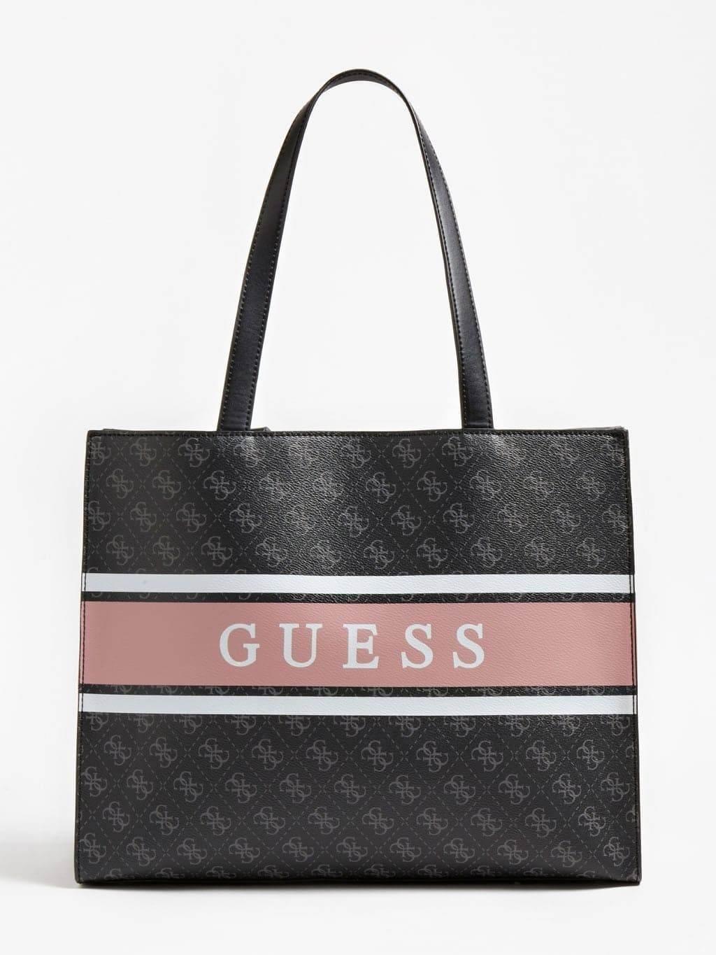 Cabas Guess Monique Logo 4G - Cabas Guess Monique Logo 4G - Noir Multi Melisac -Reims