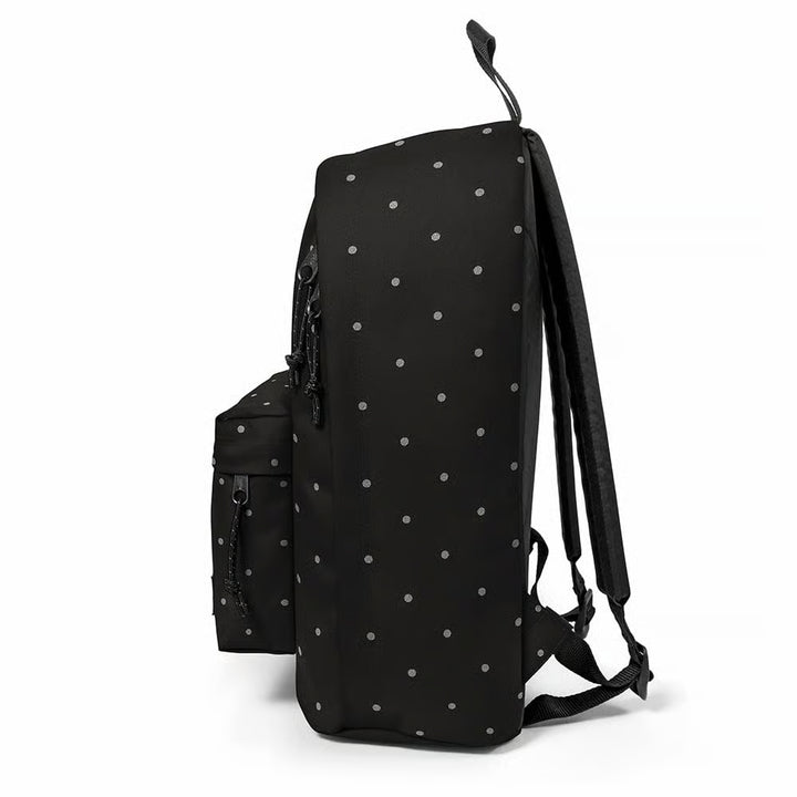 Sac à dos Out of Office Dots Silver Noir à pois argentés Eastpak avec compartiment ordinateur
