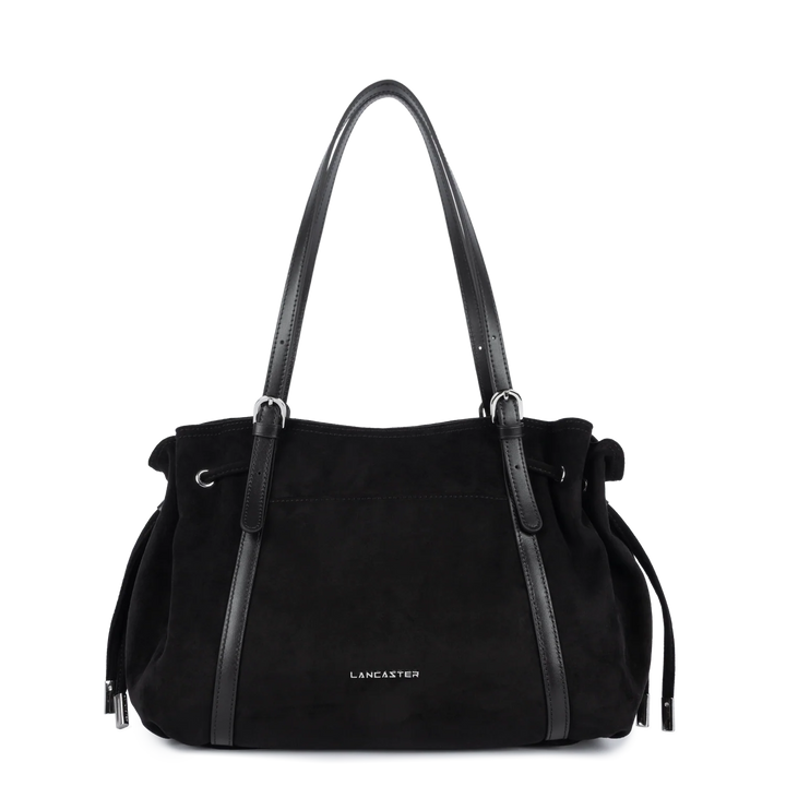 Sac cabas en velours noir Lancaster 518-097