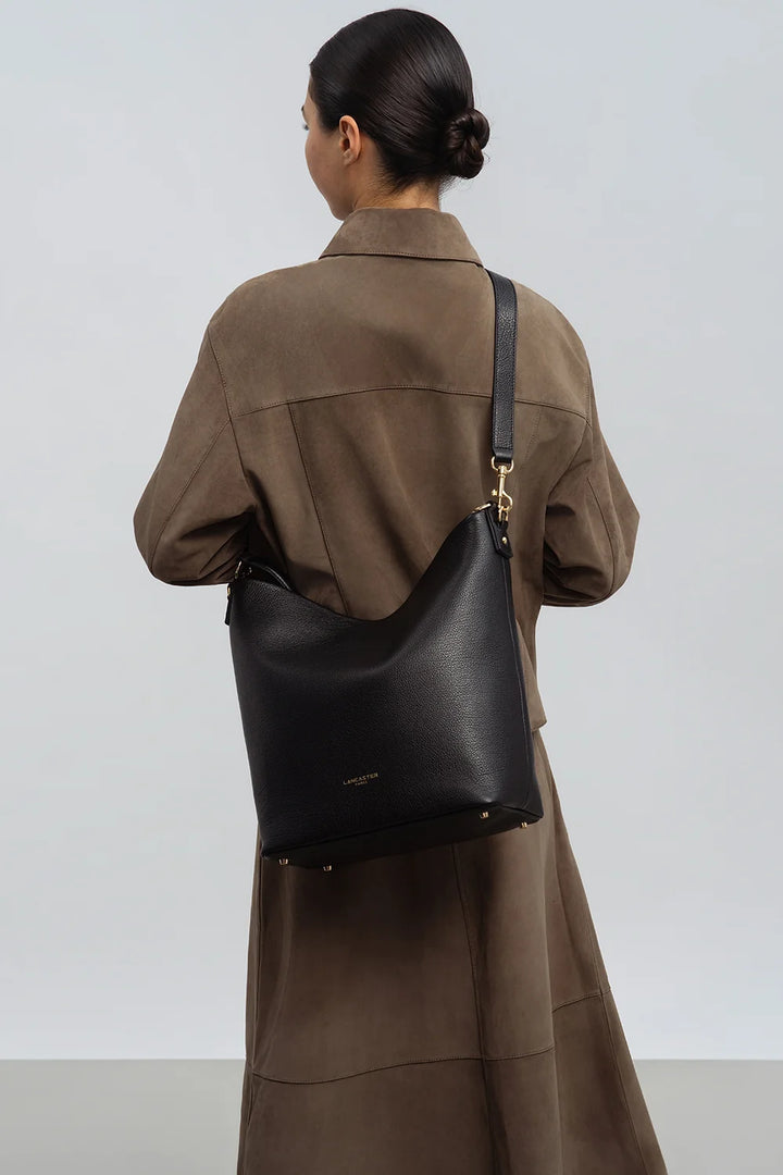 Grand Sac Seau en cuir marron Lancaster 529-99