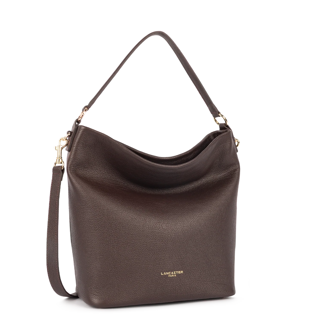 Grand Sac Seau en cuir marron Lancaster 529-99