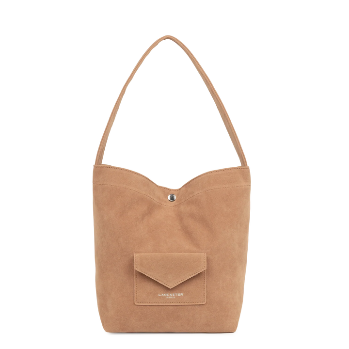Mini Sac Seau en velours camel Lancaster 518-060