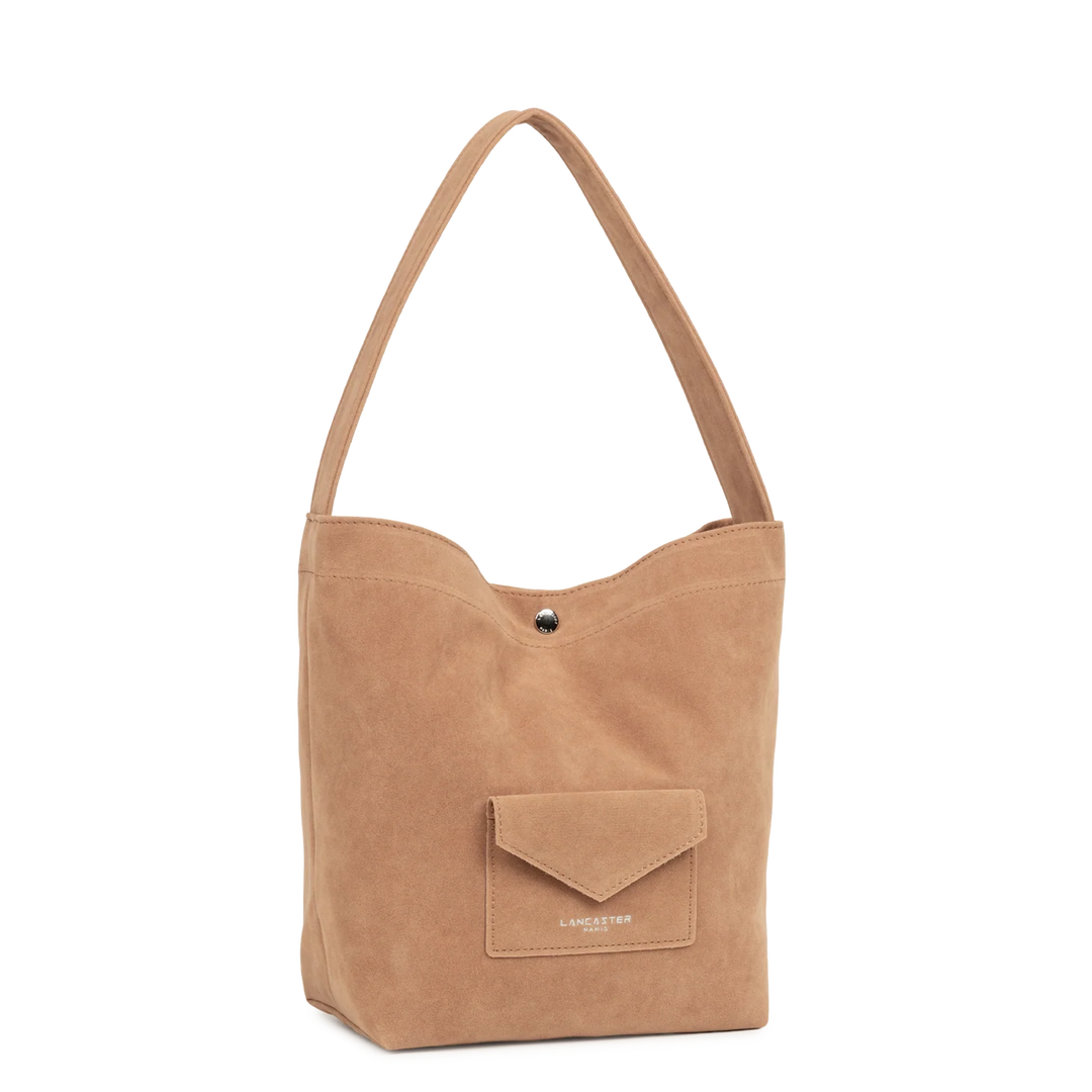 Mini Sac Seau en velours camel Lancaster 518-060