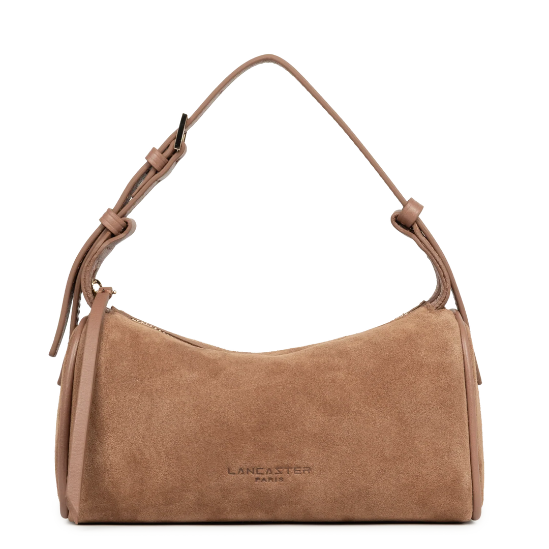 Petit sac rectangle Suede en velours camel Lancaster 530-54