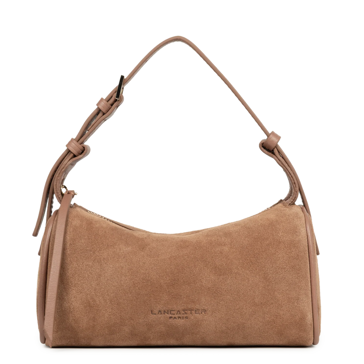 Petit sac rectangle Suede en velours camel Lancaster 530-54