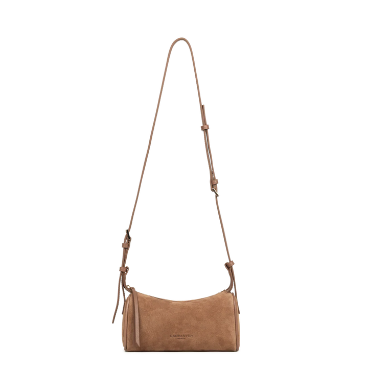 Petit sac rectangle Suede en velours camel Lancaster 530-54