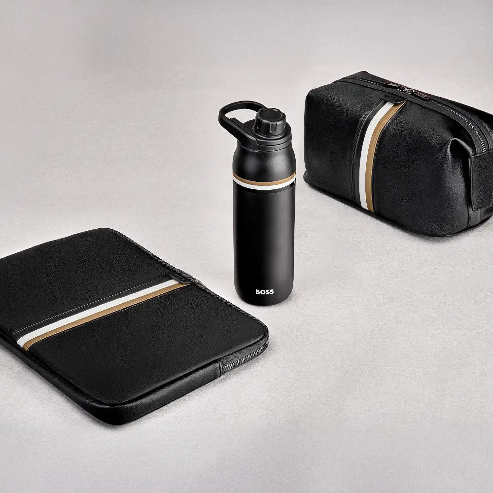 Porte-ordinateur noir Iconic Hugo Boss - Melisac