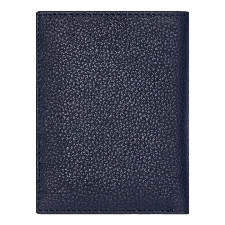 Porte-cartes Hugo Boss Classic Grained en cuir grainé bleu - Melisac