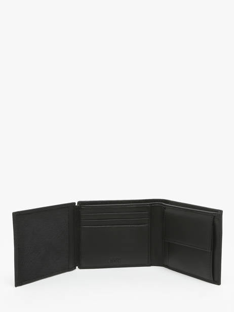 Portefeuille Iconic en cuir noir Hugo Boss - Melisac