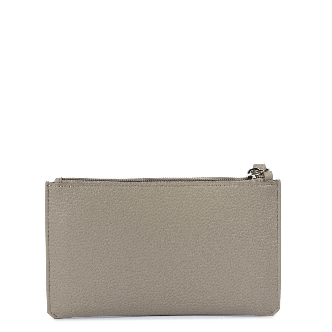 Pochette portefeuille zippée Lancaster Maya Double KBA beige