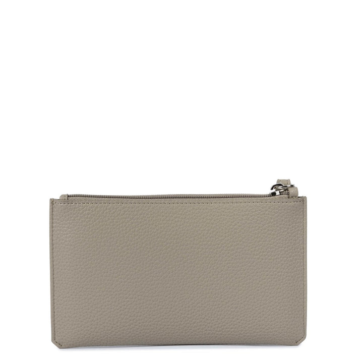 Pochette portefeuille zippée Lancaster Maya Double KBA beige