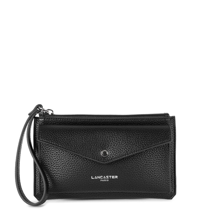 Pochette portefeuille zippée Lancaster Maya Double KBA noir