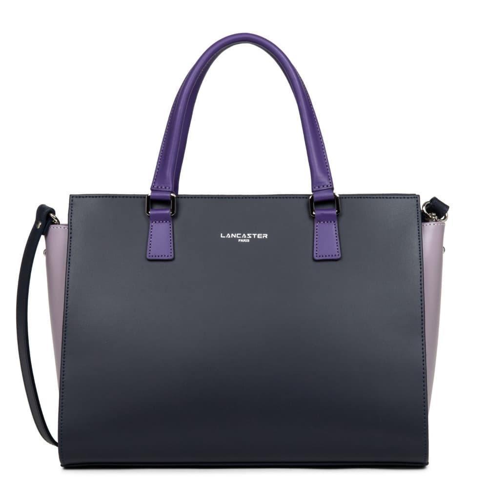 Sac à main Lancaster Smooth 437-04 - Sac à main Lancaster Smooth 437-04 - Bleu Foncé/Mauve/Violet Melisac -Reims