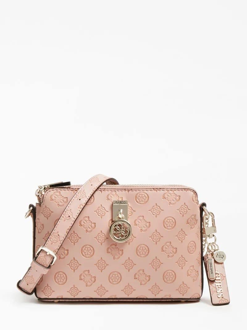 Sac bandoulière Guess Ninnette Logo Imprimé - Sac bandoulière Guess Ninnette Logo Imprimé - Rose Melisac -Reims