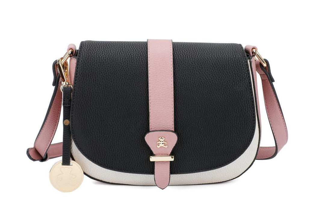 Sac bandoulière Lulu Castagnette Navy - Sac bandoulière Lulu Castagnette Navy - Noir Melisac -Reims