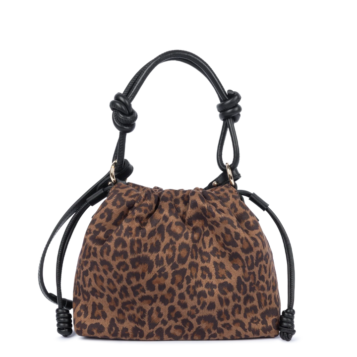 Sac besace jungle imprimé léopard marron Lancaster 528-094