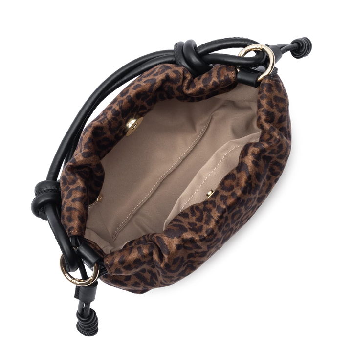 Sac besace jungle imprimé léopard marron Lancaster 528-094
