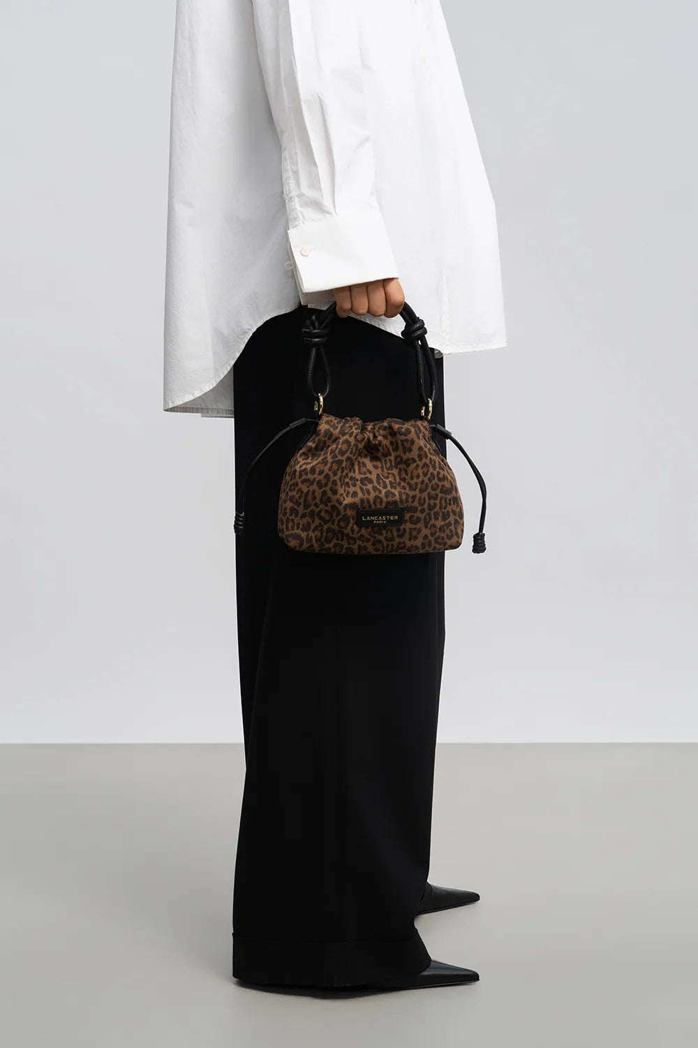 Sac besace jungle imprimé léopard marron Lancaster 528-094