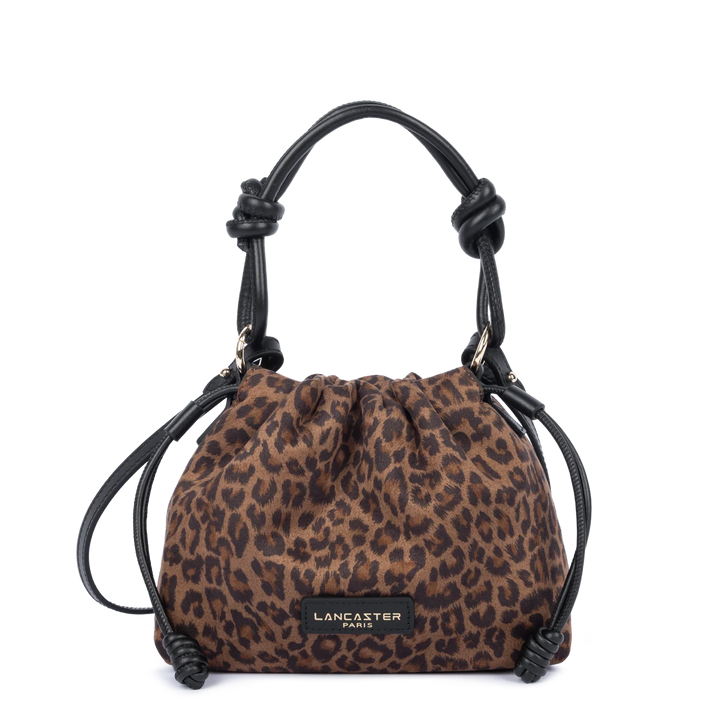 Sac besace jungle imprimé léopard marron Lancaster 528-094