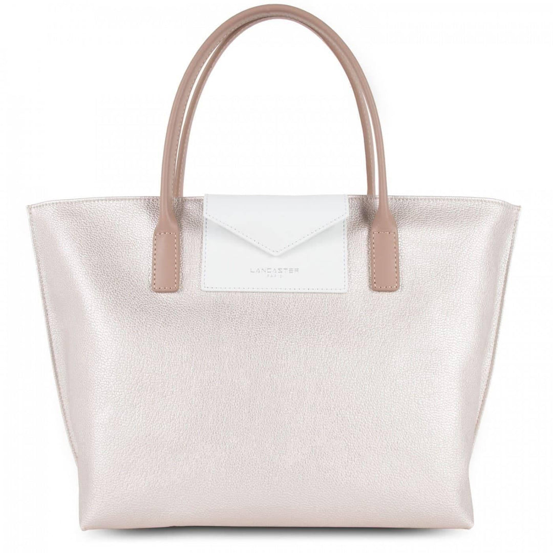 Sac cabas Lancaster 517-18 - Sac cabas Lancaster 517-18 - Nacré/Blanc/Nude Melisac -Reims